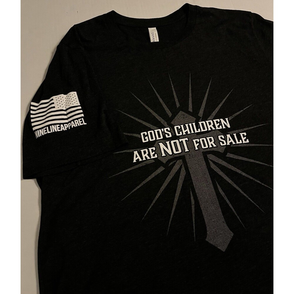 Nine Line Apparel God Cross Polyester T-Shirt LARGE Military USA Army Flag Navy